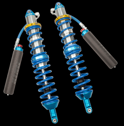 YXZ 1000R 2016+ REAR 3.0 INTERNAL BYPASS HOSE REMOTE COILOVER W/FINNED RESERVOIR W/ADJUSTER