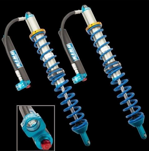 RZR RS1 2018+ REAR 2.5 INTERNAL BYPASS HOSE REMOTE COILOVER W/FINNED RESERVOIR W/ADJUSTER